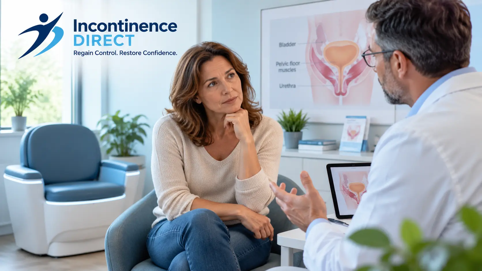 Pelvic Health Consultation in a Modern Clinic incontinence direct York